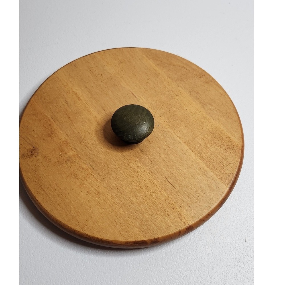 Longaberger Woodcrafts Round Wood Basket Lid